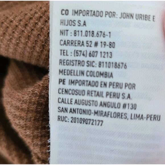 American Eagle Outfitters Cropped Oversized Cowl Ribbed Sweater Sz Large Tan - Picture 12 of 12